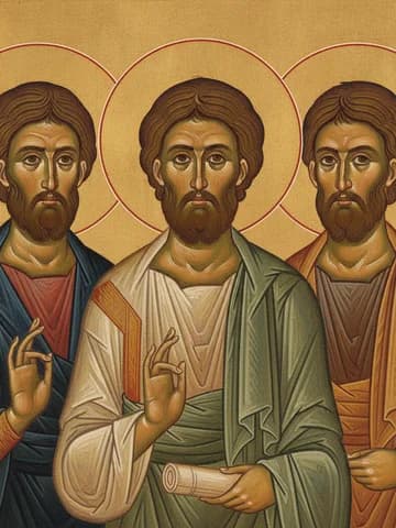 Illustration of Apostles Aristarchus, Pudens and Trophimus of the Seventy
