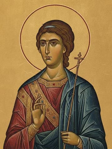 Illustration of The Holy Archangel Michael, Chief Captain of the Heavenly Host