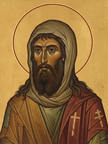 Illustration of St Andrew the Fool for Christ (911)