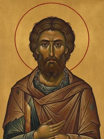 Illustration of Blessed Basil of Moscow, fool-for-Christ (1552)