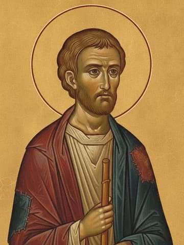 Illustration of Blessed Nicholas of Pskov, fool for Christ (1576)