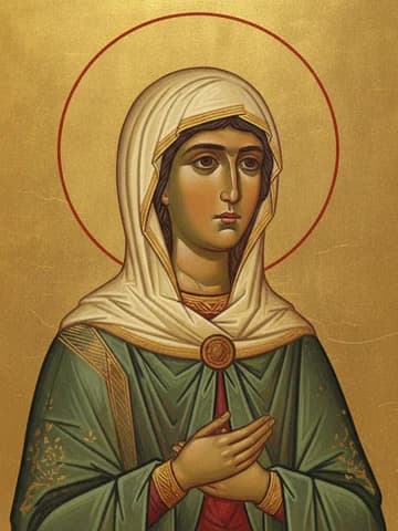 Illustration of Great-martyr Irene of Thessalonica (4th c.)