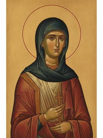 Illustration of Holy Great Martyr Anastasia the Widow, the Deliverer from Potions (290)
