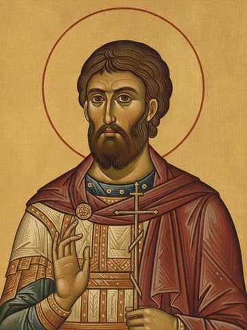 Illustration of Holy Great Martyr Prokopios (303)