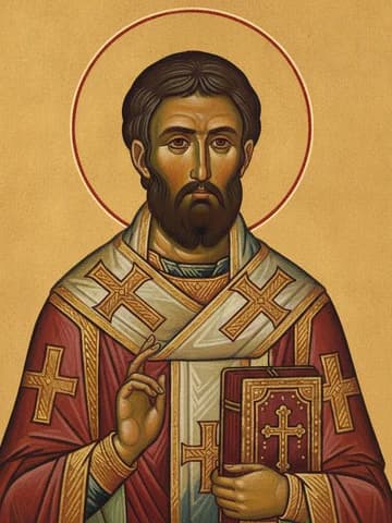 Illustration of Hieromartyr Alexander, Bishop of Comana (3rd c.)