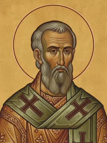 Illustration of Hieromartyr Antipas, bishop of Pergamum (92), disciple of St John the Theologian