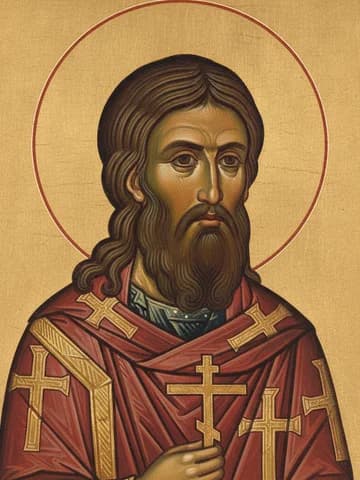 Illustration of Hieromartyr Basil of Ancyra (362)