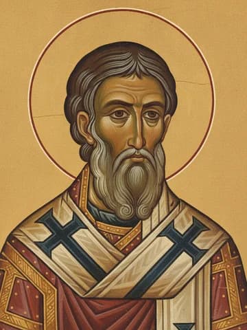 Illustration of Our Holy Father Euthymius the Confessor, Bishop of Sardis (840)