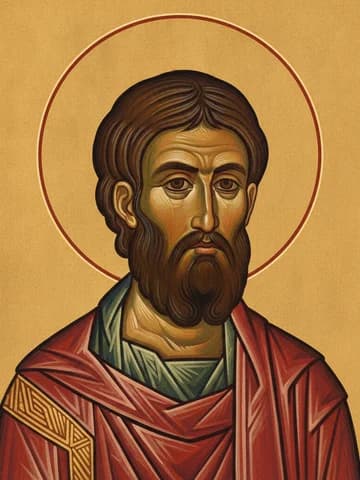 Illustration of Hieromartyr Eutyches, disciple of St John the Theologian (1st c.)