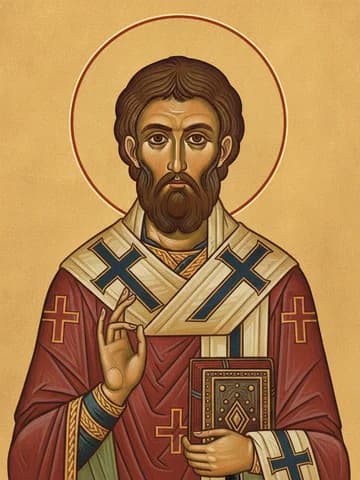 Illustration of Hieromartyr Hierotheos, Bishop of Athens (1st c.)
