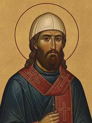 Illustration of Hieromartyr Juvenaly, Protomartyr of America (1796)