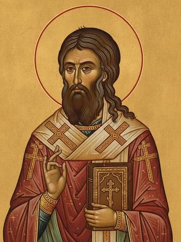 Illustration of Hieromartyr Methodius, bishop of Patara/Olympia (312)