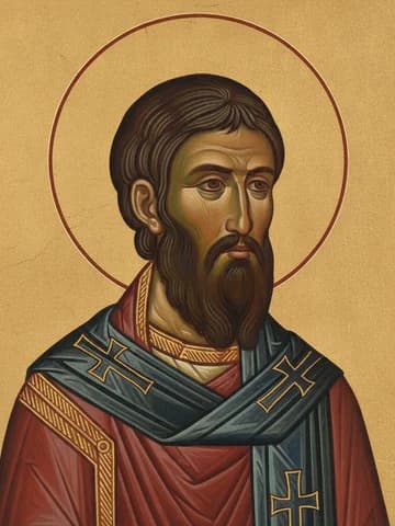 Illustration of Hieromartyr Pancratius, bishop of Taormina in Sicily (1st c.)