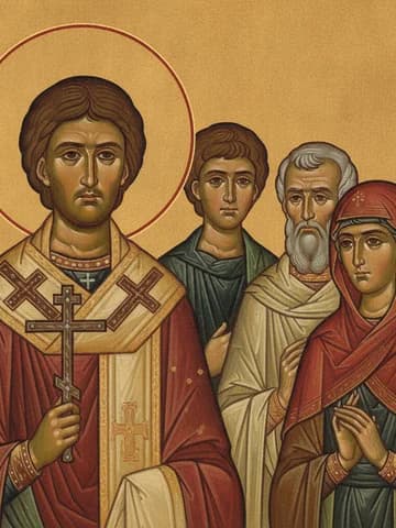 Illustration of Hieromartyr Simeon, Bishop in Persia, and those with him (343)