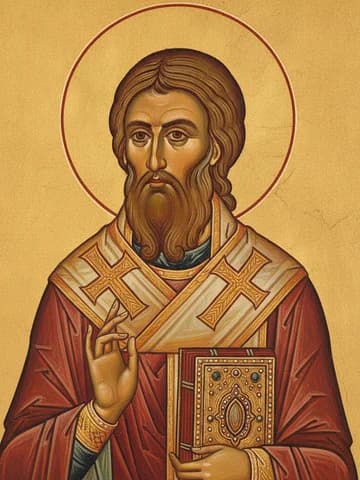 Illustration of Hieromartyr Therapon, bishop of Sardis (259)
