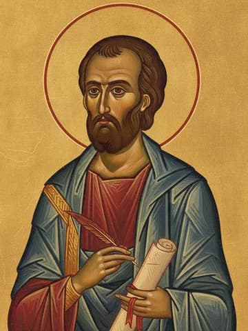 Illustration of Holy Apostle and Evangelist St Luke