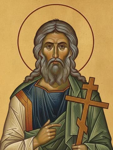 Illustration of Holy, Glorious and Illustrious Apostle Andrew the First-Called