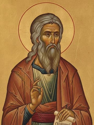 Illustration of Holy Glorious Prophet Elias (Elijah) (9th c. BC)