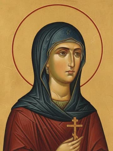 Illustration of Holy Great Martyr Barbara (290)