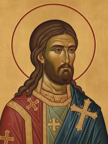 Illustration of Holy Hieromartyr Modestus I, Archbishop of Jerusalem (634)