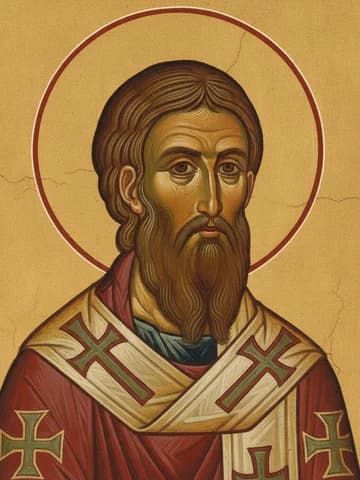 Illustration of Holy Hieromartyr Therapon, Bishop of Cyprus (4th c.)