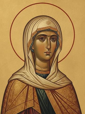 Illustration of Holy Martyr Agatha of Palermo in Sicily (251)
