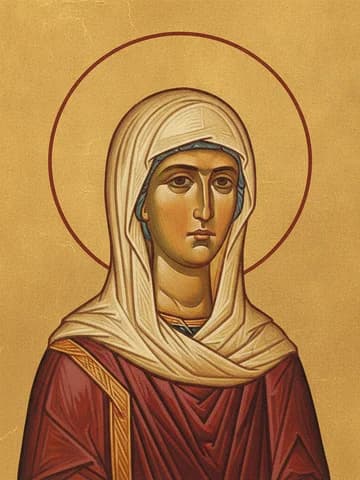 Illustration of Holy Martyr Kyriake of Nicomedia (289)