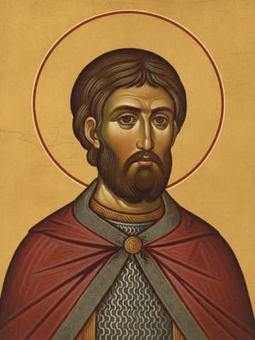 Illustration of Holy Martyr Mercurius of Smolensk (1238)