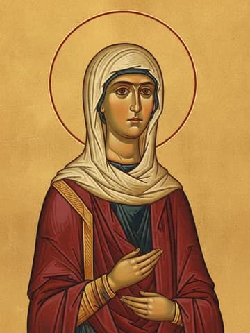 Illustration of Holy Martyr Seraphima (2nd c.)
