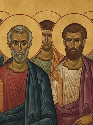 Illustration of Holy Martyrs Philemon, Apollonius, Arian and those with them (3rd c.)
