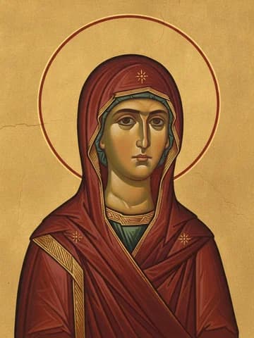 Illustration of Holy Myrrh-bearer and Equal-to-the-Apostles Mary Magdalene