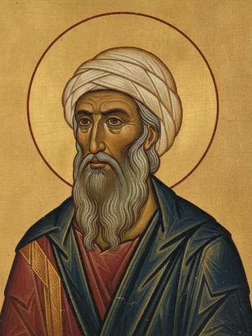 Illustration of Holy Prophet Habbakuk (Abbacum) (7th c. BC).