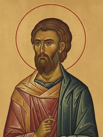 Illustration of Holy Prophet Zechariah (6th c. BC)