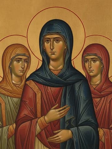 Illustration of Holy Virgin and Martyr Eugenia and her companions (ca. 190)