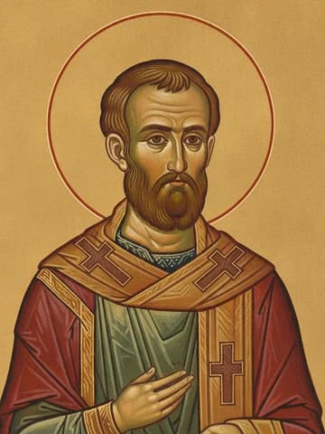 Illustration of Hieromartyr Basiliscus of Comana (308)