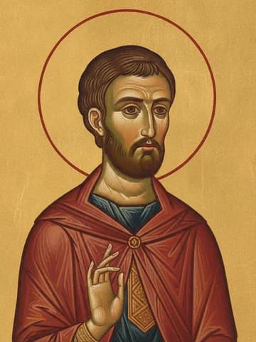 Illustration of Martyr Eupsychius of Caesarea in Cappadocia (362)