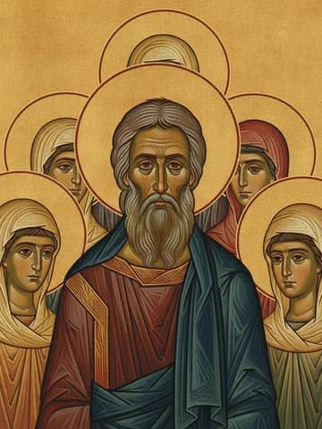 Illustration of Martyr Irenarchus and Seven Women Martyrs at Sebaste