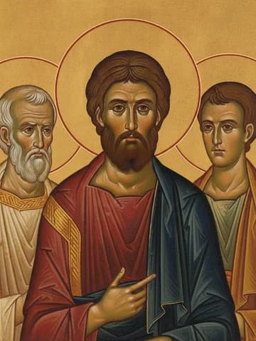 Illustration of Martyr Leontius, and with him Martyrs Hypatius and Theodoulos, at Tripoli in Syria (73)