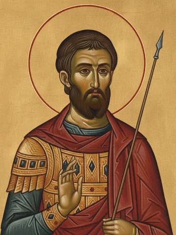 Illustration of Holy Martyr Longinus the Centurion (1st c.)