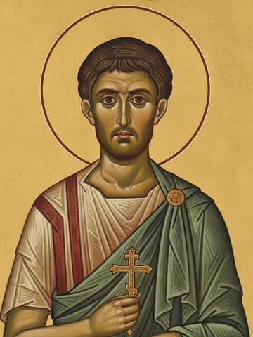 Illustration of Martyr Lupus (306), slave of St Demetrios of Thessalonica