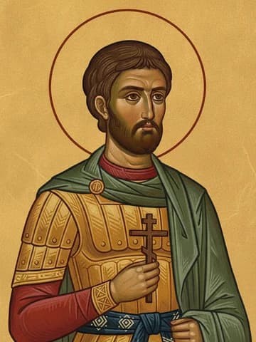 Illustration of Holy Martyr Nestor, Companion of St Demetrius (306)