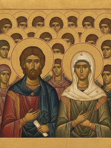 Illustration of Martyrs Adrian and Natalia and 23 companions of Nicomedia (4th c.)
