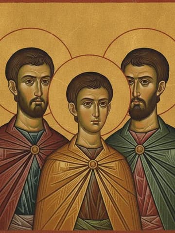 Illustration of Martyrs Manuel, Sabael, and Ismael of Persia (362)