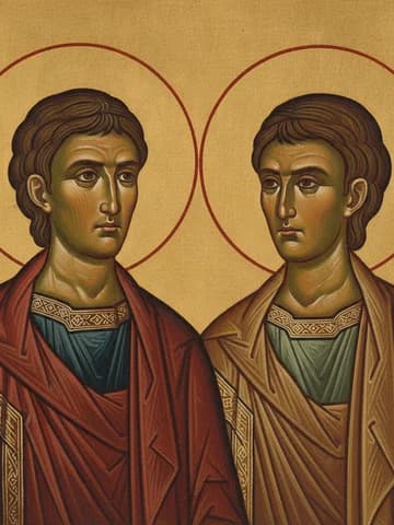 Illustration of Holy Martyrs Marcian and Martyrius (346)