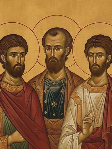 Illustration of Holy Martyrs Menas, Hermogenes and Eugraphus (235)
