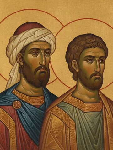 Illustration of Martyrs Michael and Theodore of Chernigov