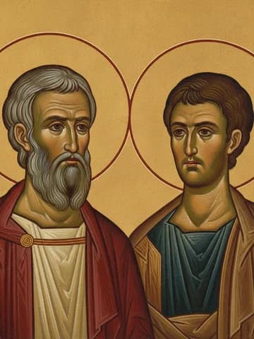 Illustration of Martyrs Porphyrius and Baptus