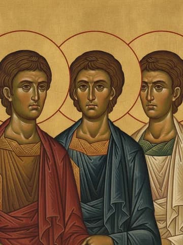 Illustration of Holy Martyrs Probus, Tarachus and Andronicus (304)
