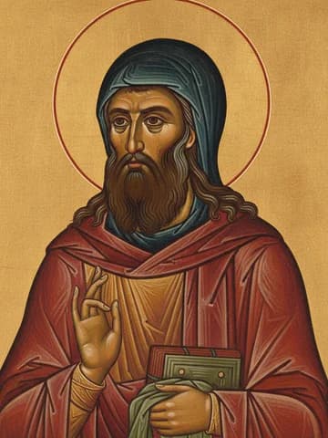 Illustration of Our Holy Father Auxentius (470)