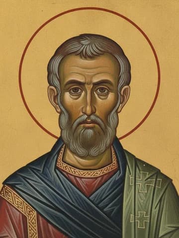 Illustration of Our Holy Father Christodoulos, Wonderworker of Patmos (1111)